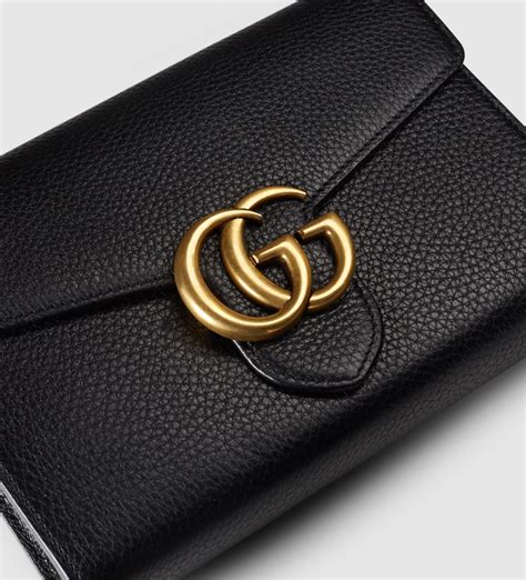 gucci gg marmont leather wallet|gucci marmont coin case.